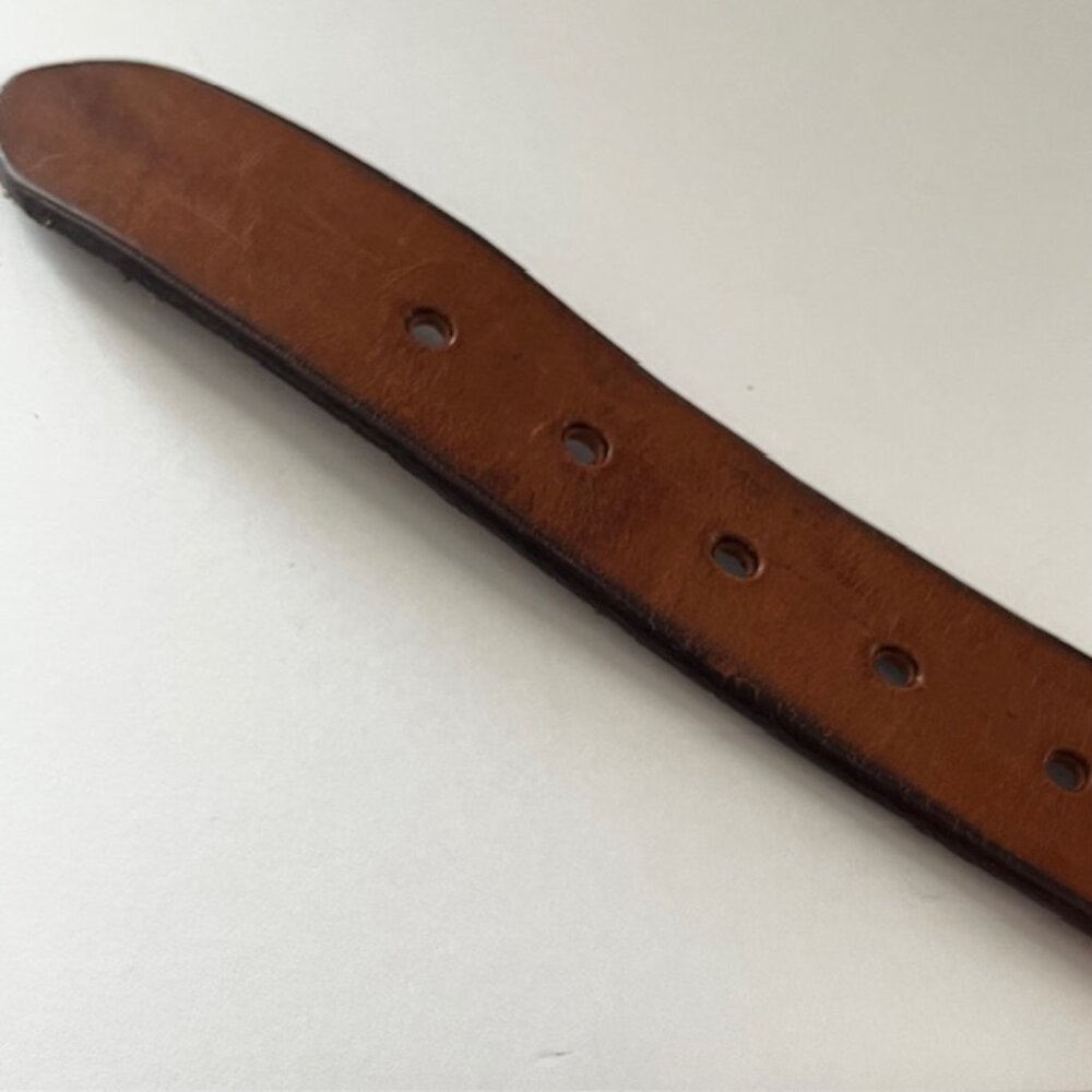 Banana Republic Brown Leather Belt with Brass Buckle - Picture 8 of 16